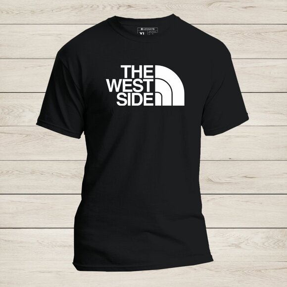 The West Side Parody Black T-Shirt - Soft Modern Fit Hip-Hop West Coast Tee NEW - Picture 2 of 4